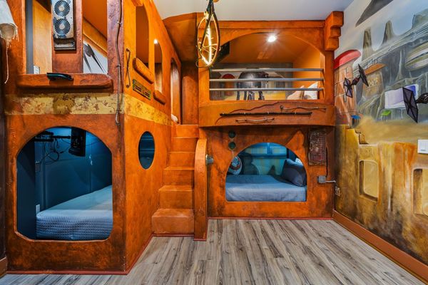 Be transported to another galaxy in this fun bedroom