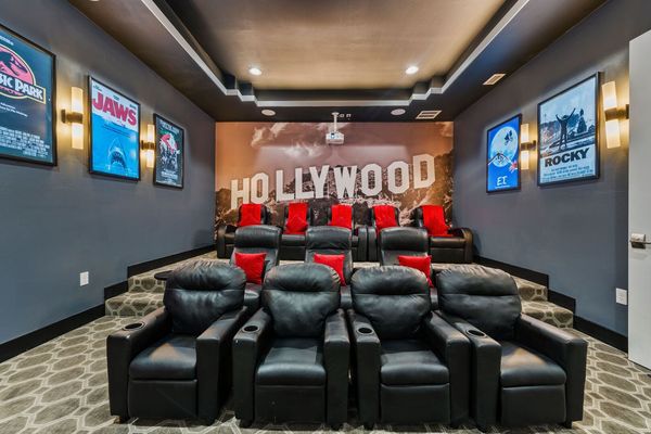 Grab some popcorn and watch a movie in your own private movie theater