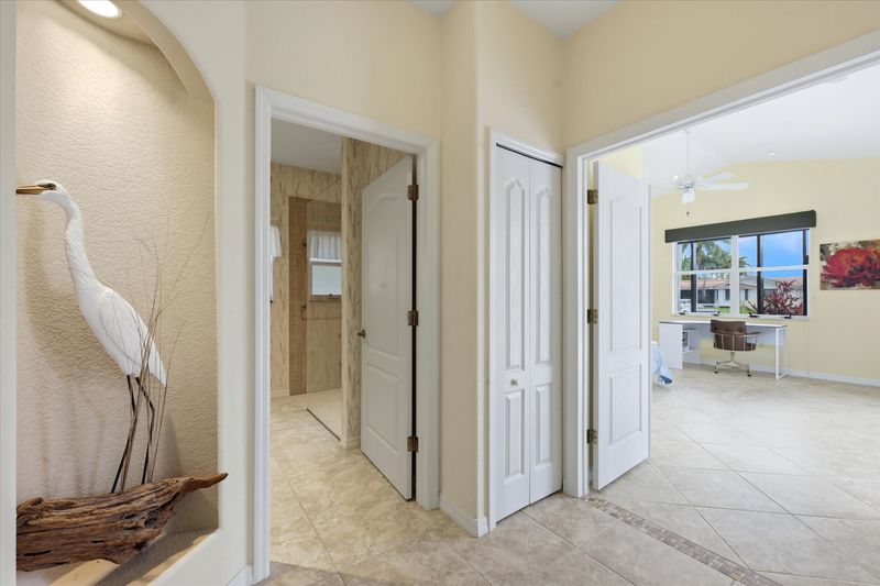 Hallway leading to guest bedrooms and guest bathroom