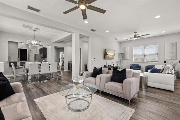 A modern living room where style meets comfort, perfect for family gatherings