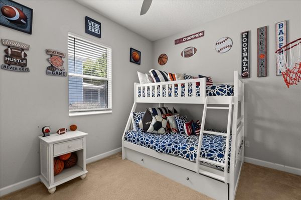 A fun, sports-inspired bedroom perfect for little champions
