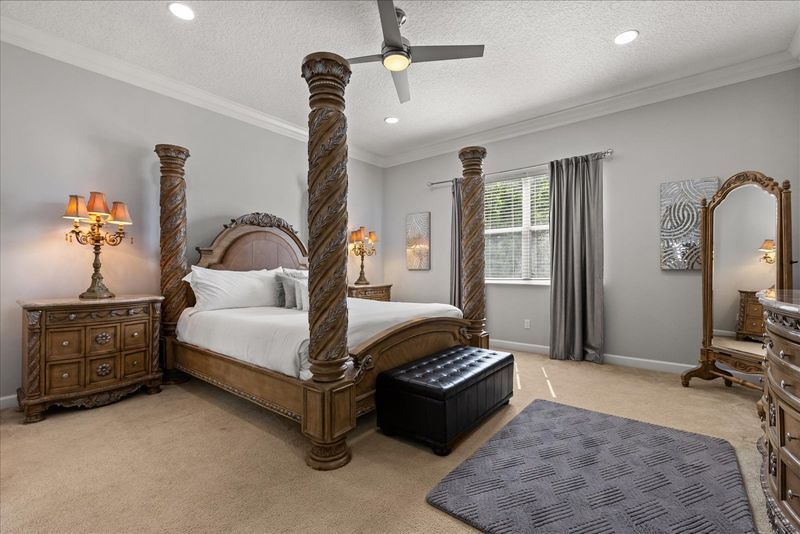 Unwind in this elegant bedroom retreat designed for comfort and relaxation