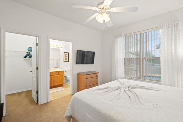 Master King Bedroom 1 Attached Bathroom 42" Smart TV