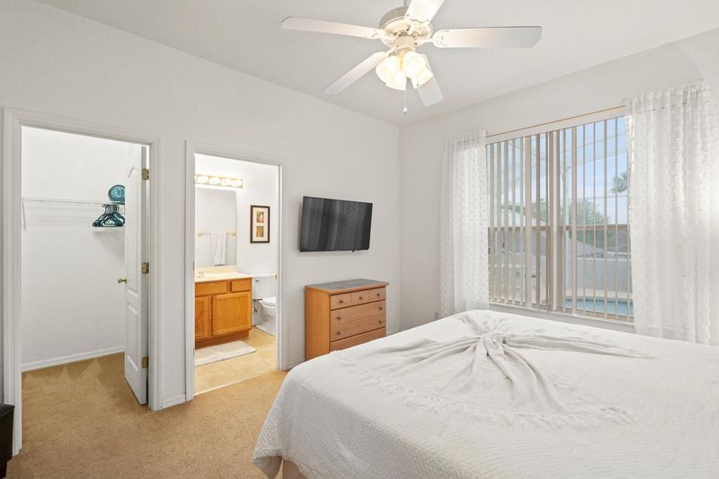 Master King Bedroom 1 Attached Bathroom 42" Smart TV