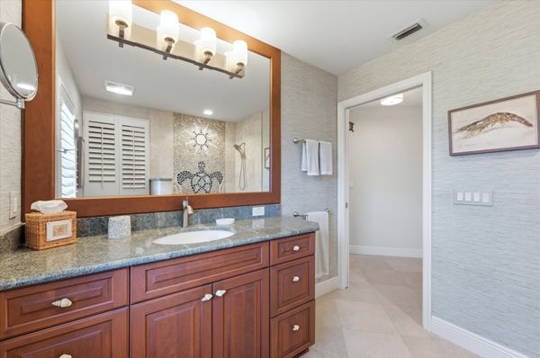 Guest bathroom with walk-in shower