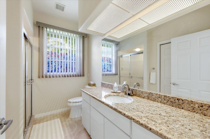 Guest bathroom with walk-in shower