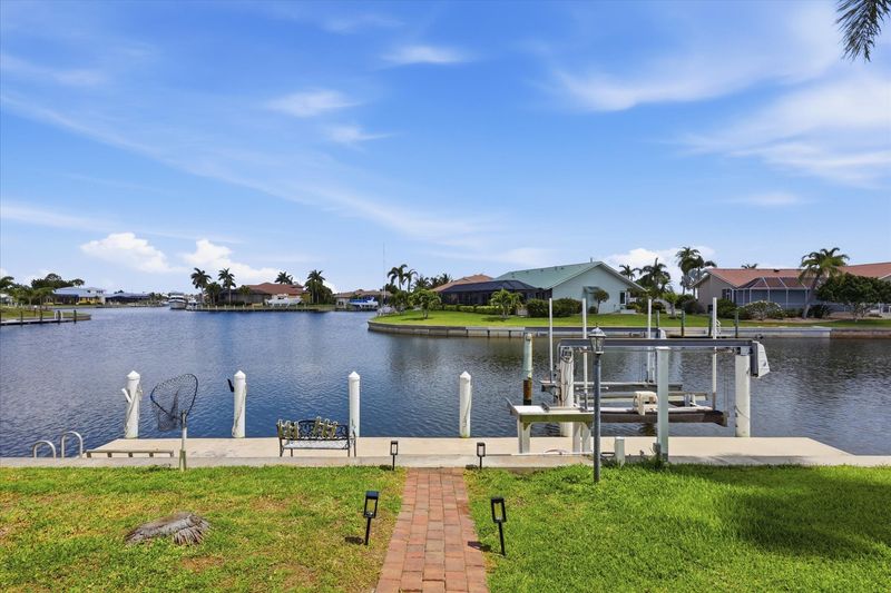 Don't forget the boat! Great fishing area. Dock size: 7' x 45' with power, water and fish cleaning station (Boat lift is not for guest use)
