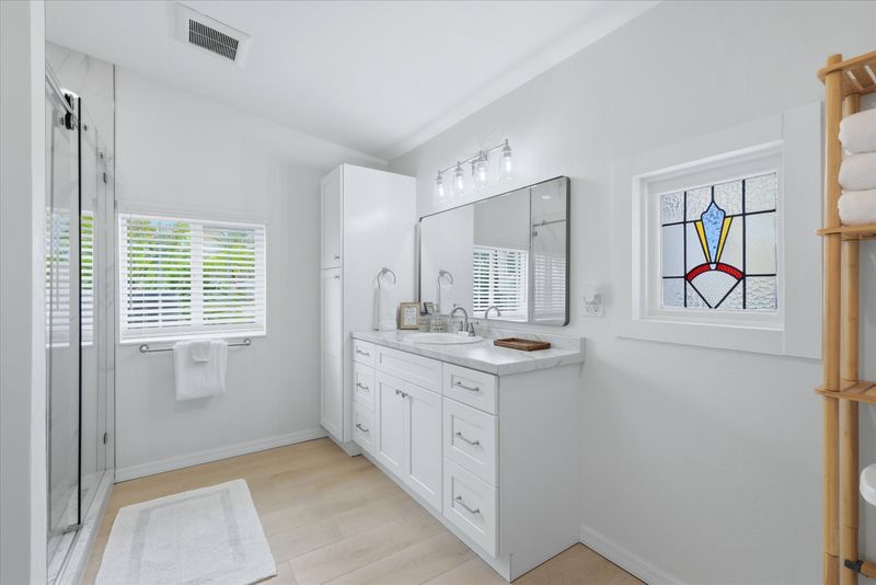 Guest bathroom with walk-in shower
