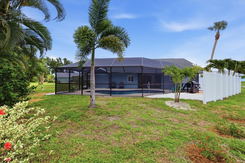 Large backyard