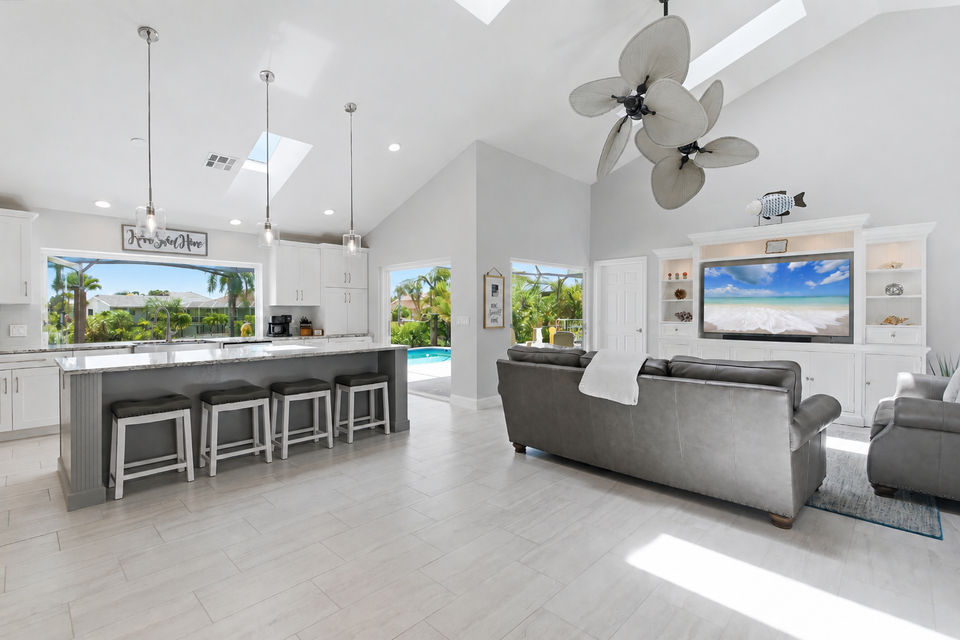 Bright, open living area