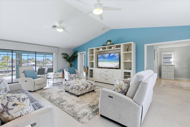 Bright, open living area