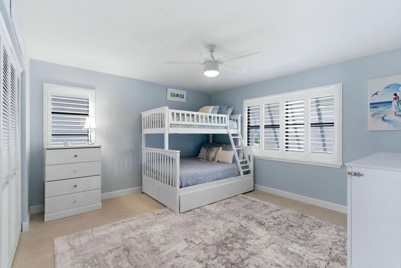 Bedroom 3 - Family Suite, Twin over Double Bunk bed with Twin Trundle Bed, Full size Murphy bed, 43" Smart TV, Large double doors