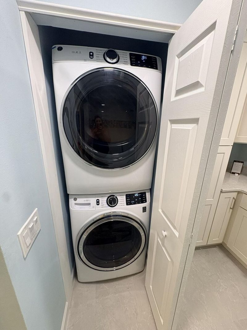 Laundry room with full-size washer & dryer