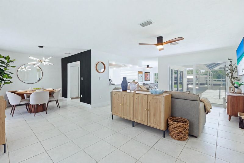 Bright, open living space