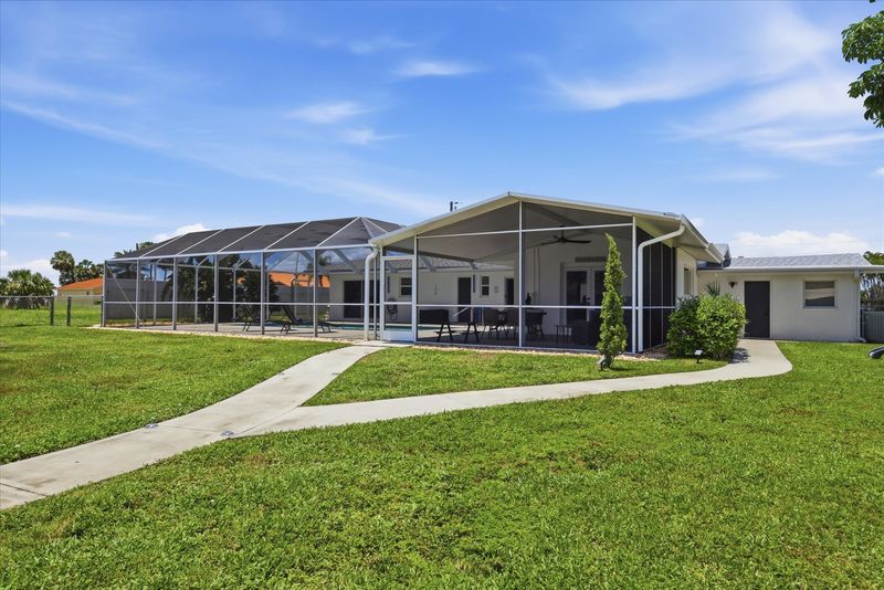 Large fenced yard