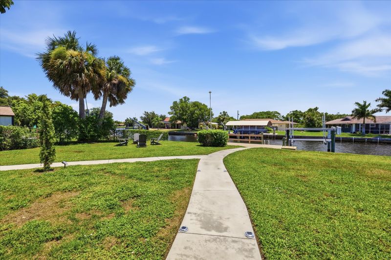 Large fenced yard