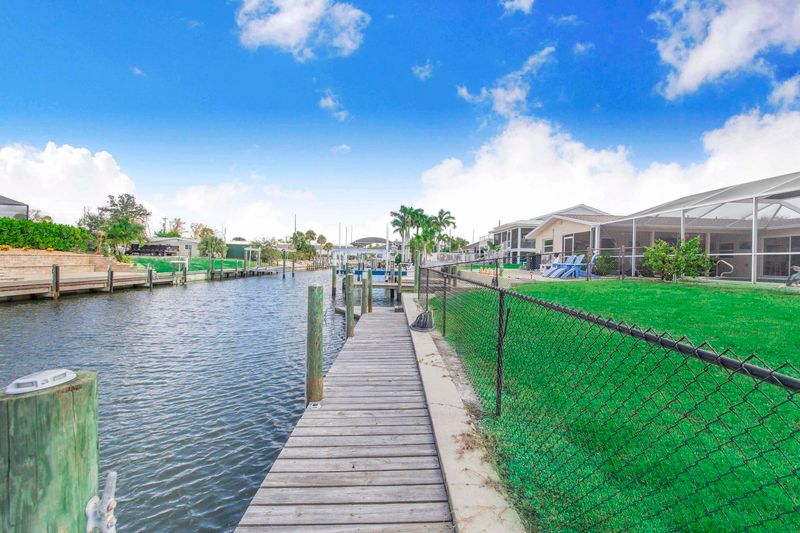 Two large docks. Docks include BBQ grill and fish cleaning station. Dock 1: 22' x 6'. Dock 2: 47' x 4' (boat lift not for use)