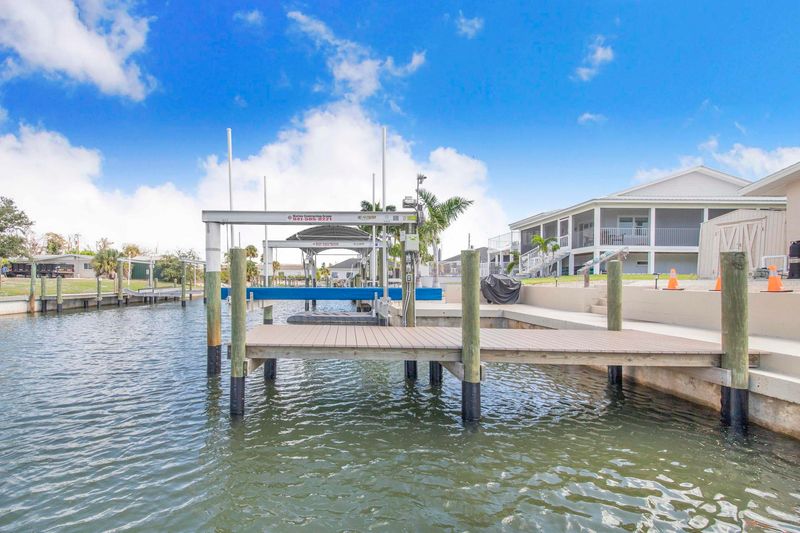 Two large docks. Docks include BBQ grill and fish cleaning station. Dock 1: 22' x 6'. Dock 2: 47' x 4' (boat lift not for use)