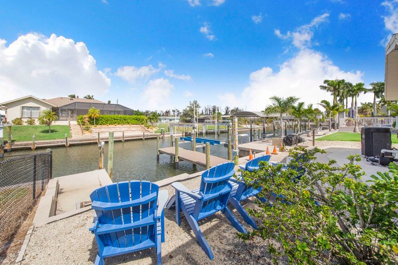 Two large docks. Docks include BBQ grill and fish cleaning station. Dock 1: 22' x 6'. Dock 2: 47' x 4' (boat lift not for use)
