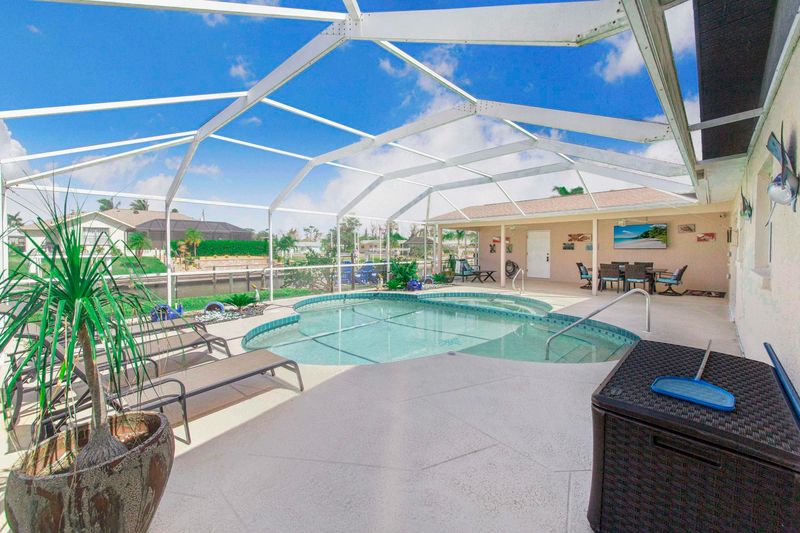Sparkling pool overlooking the canal. Pool size: 23' x 12' x 5.5'