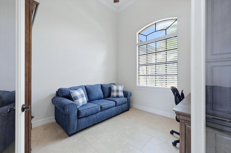 The office area offers a space to work if needed and a queen-sized sleeper sofa for an additional sleeping space