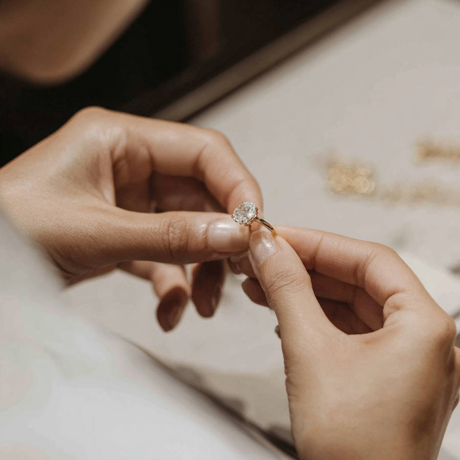 Try Down Rings Is It Weird to Try On Engagement Rings by Yourself?