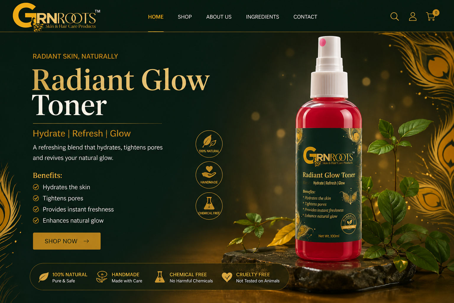 Instant Glow Face Toner Mist – 100ml