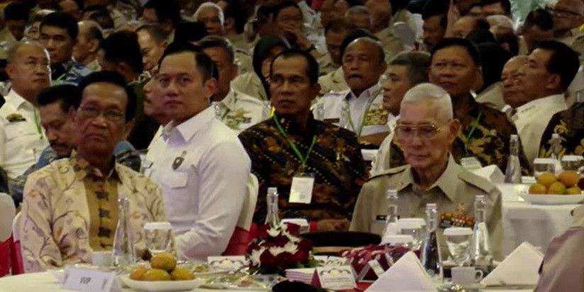 12 Momen Menarik Prabowo dan Try Sutrisno di Halalbihalal PPAD