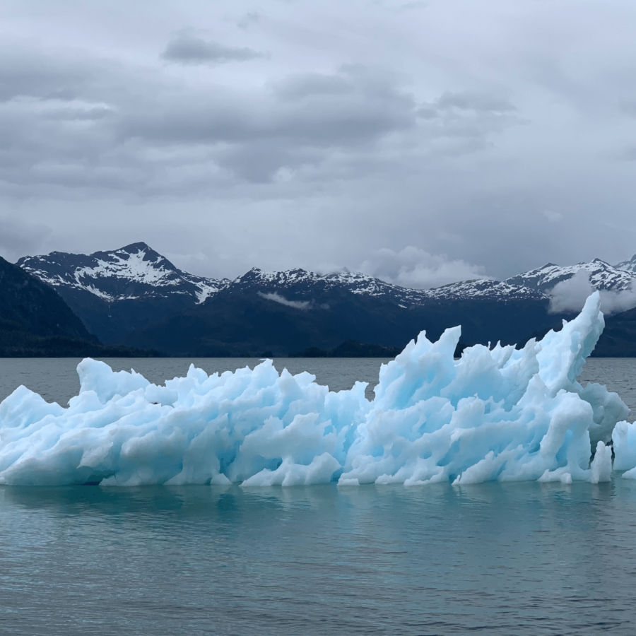 Iceberg melting showing the effects of climate change