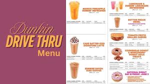 Dunkin Donuts Drive Thru Menu