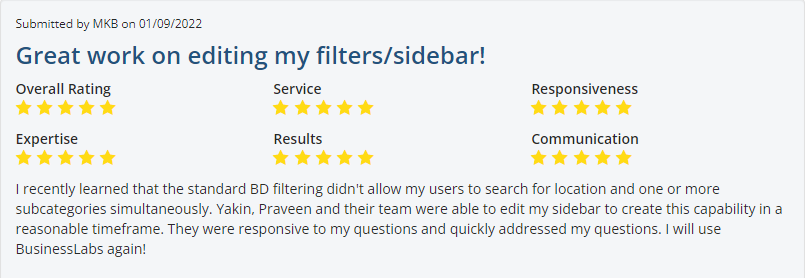 Image for Client Review four