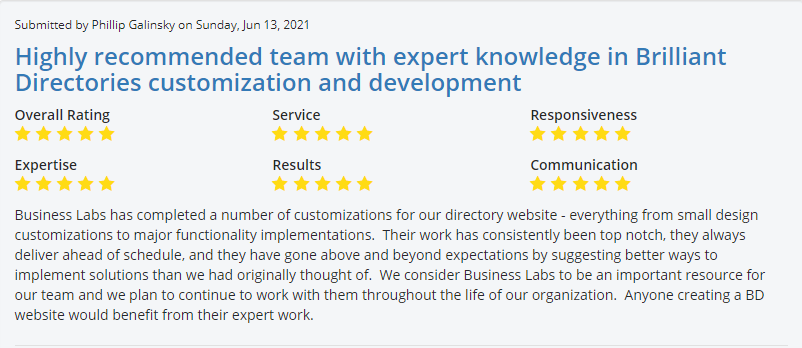 Image for Client Review six