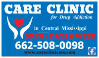 Suboxone Doctor CARE Clinic for Drug Addiction in Central Mississippi in Grenada MS