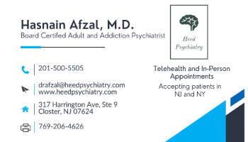 Heed Psychiatry Company Logo by Hasnain Afzal in Closter NJ