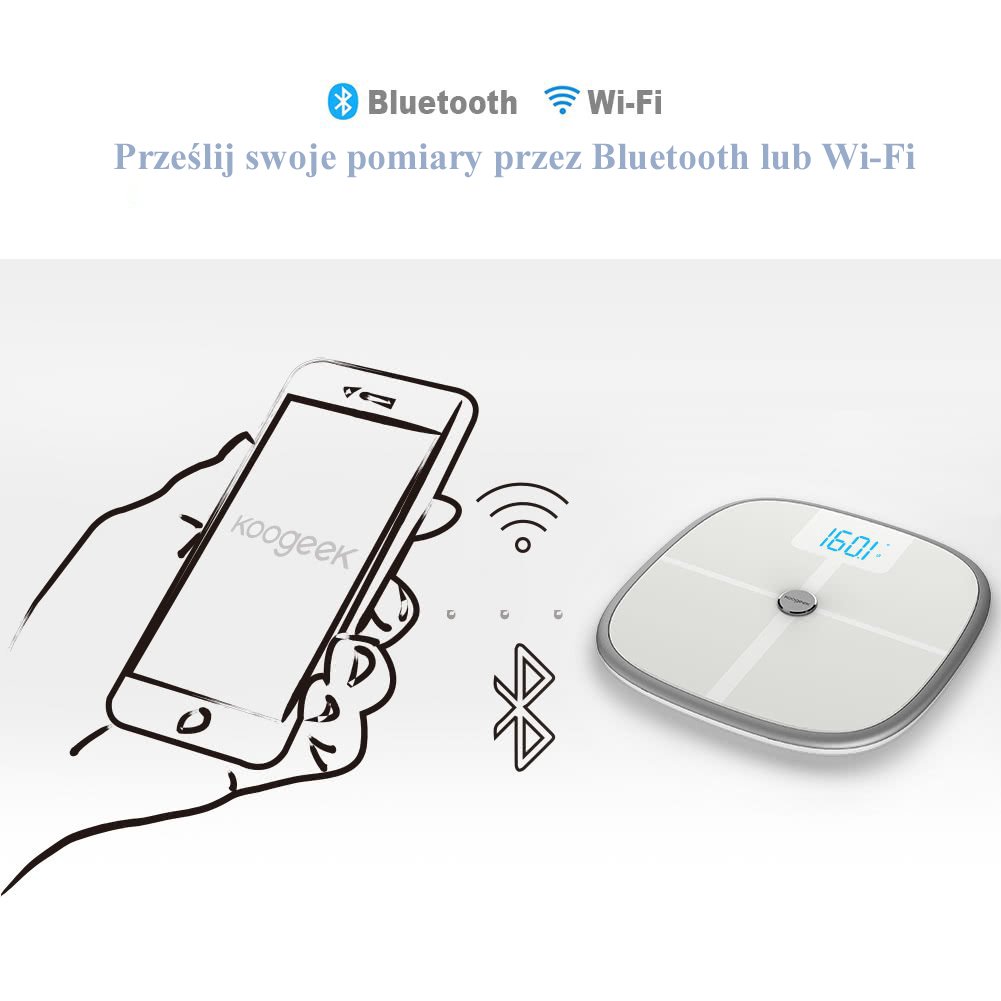 Koogeek Smart Scale Waga Bluetooth WiFi 1 koogeek smart scale waga bluetooth wifi koogeek ks1 przesylanie iShack