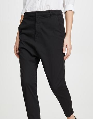 Women's High-Waist Relaxed Fit Black Pants