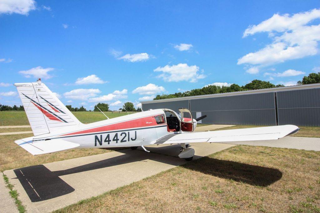 Vintage 1967 Piper Cherokee aircraft