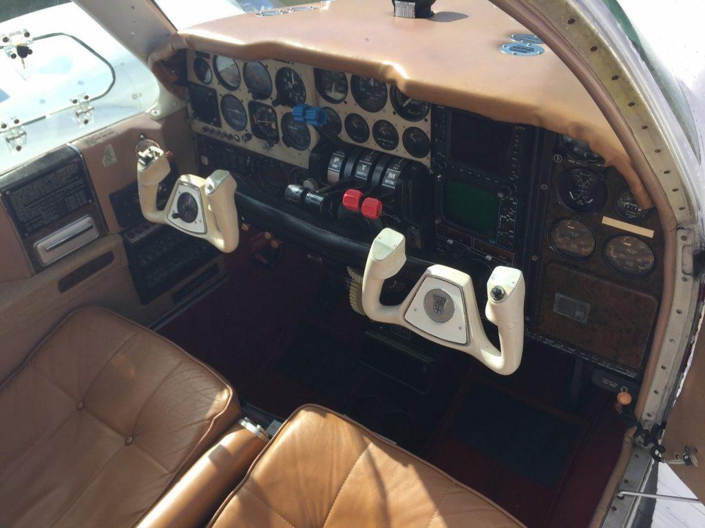 Vintage 1977 Beechcraft Baron aircraft