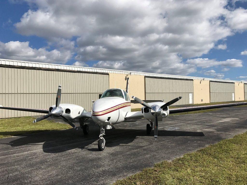 Vintage 1977 Beechcraft Baron aircraft
