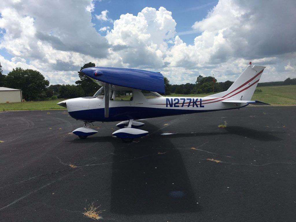 Hail damage 1966 Cessna 150 aircraft
