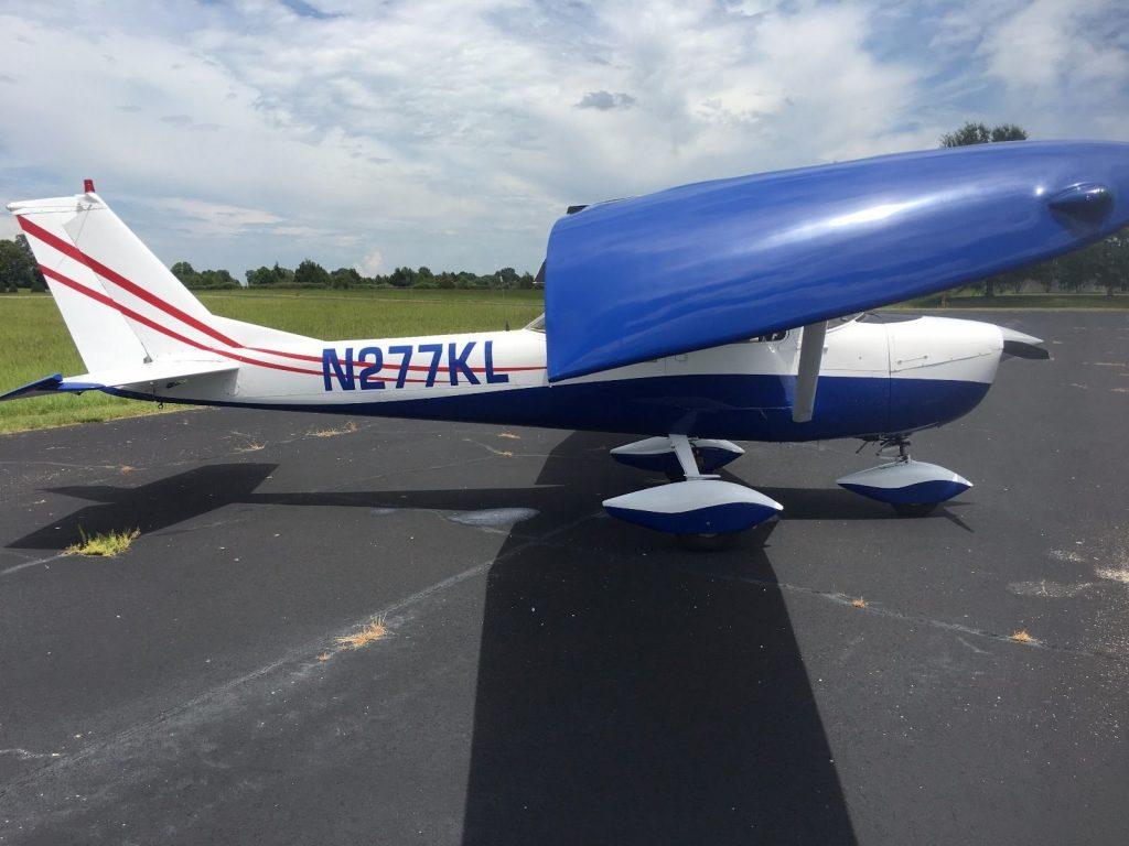 Hail damage 1966 Cessna 150 aircraft