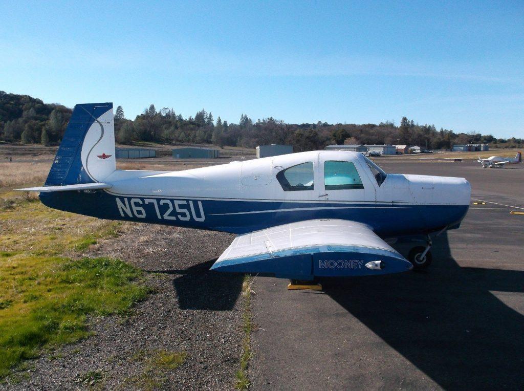 nice paint 1963 Mooney M20c aircraft