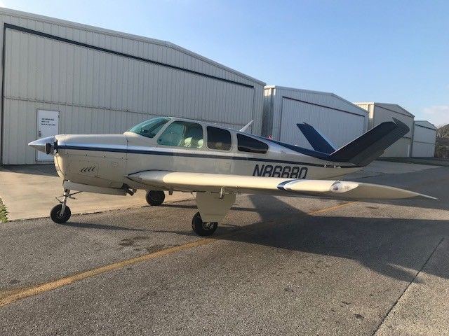 updated interior 1964 Beechcraft S35 Bonanza aircraft