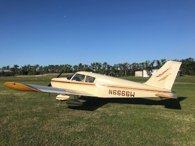 Clean 1965 Piper PA 28 Cherokee aircraft