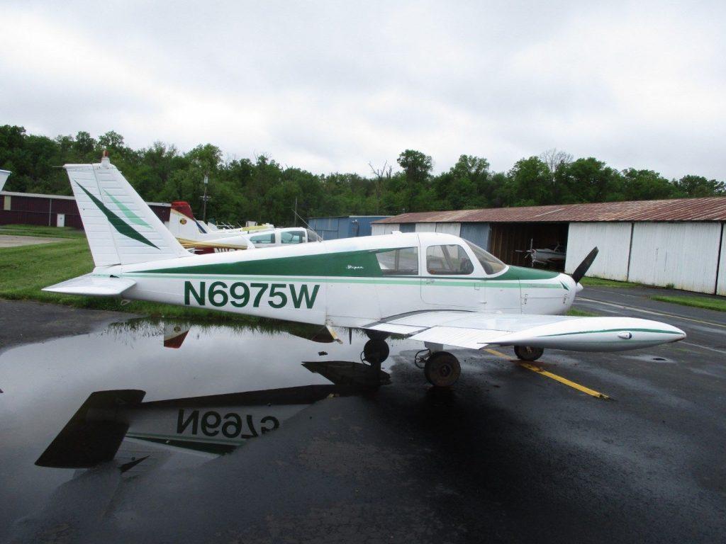 low hours 1965 Piper Cherokee 140 aircraft