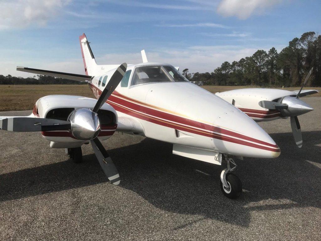 updated panel 1974 Beech B 60 Duke aircraft