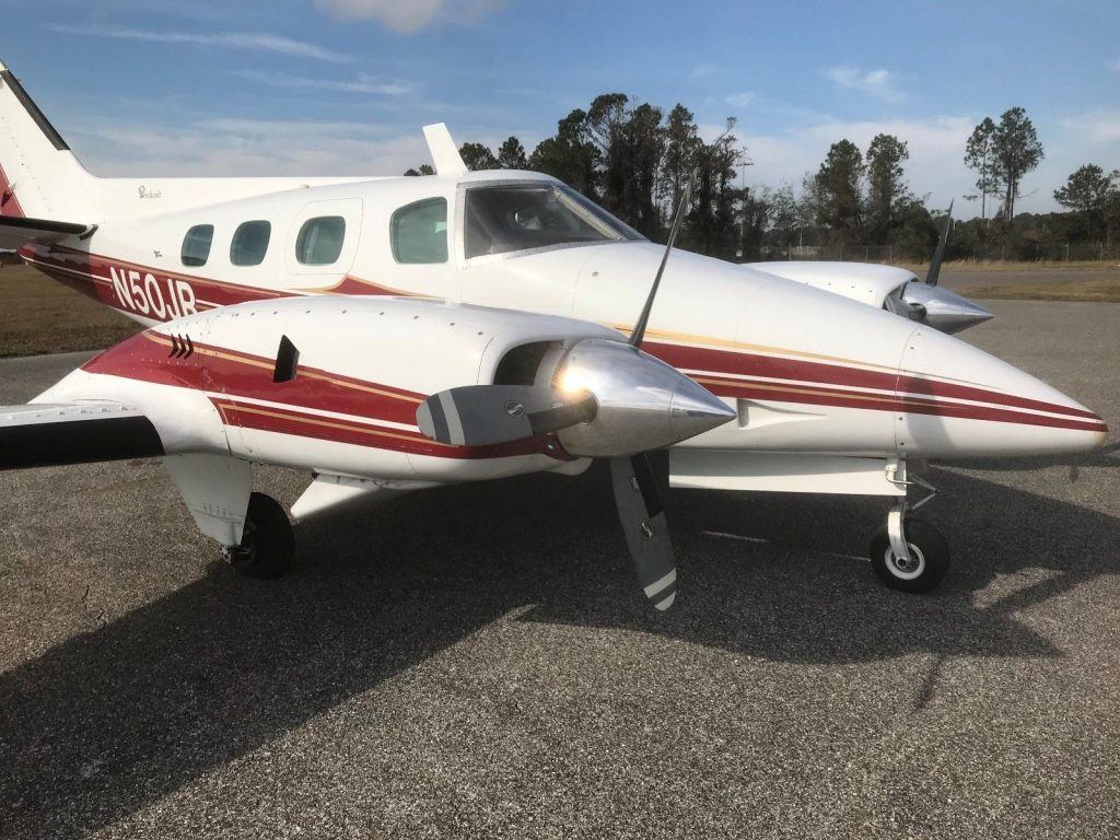 updated panel 1974 Beech B 60 Duke aircraft