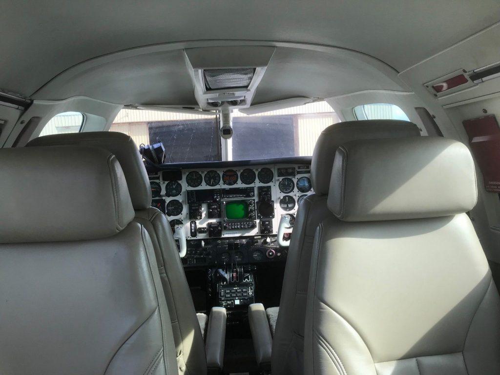 updated panel 1974 Beech B 60 Duke aircraft