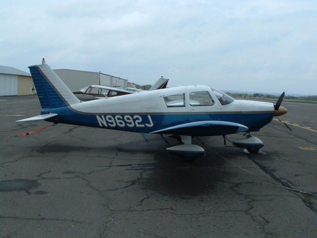 hangared 1967 Piper Cherokee 180 PA aircraft