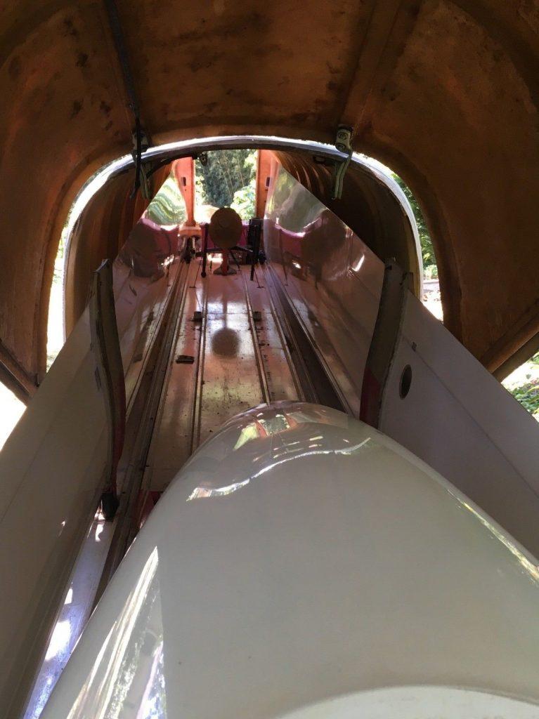 parachute equipped 1970 Libelle 201B sail plane